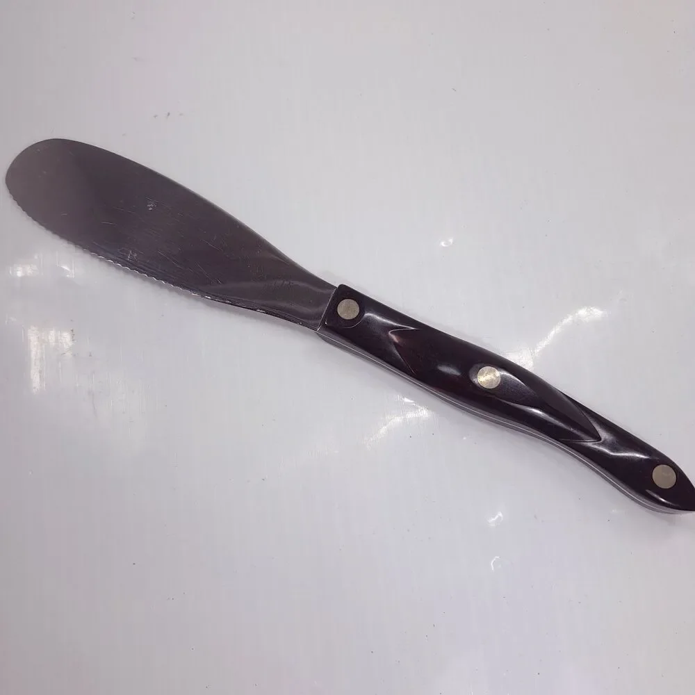 CUTCO Spatula Spreader classic brown 1768 KH serrated edge tool Olean made USA